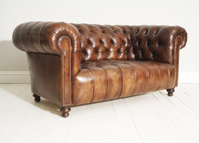 THE MILENA SOFA IN RICH BROWN