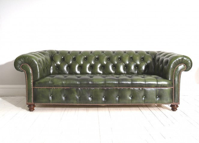 RESTORED ANTIQUE CHESTERFIELD : CIRCA 1880