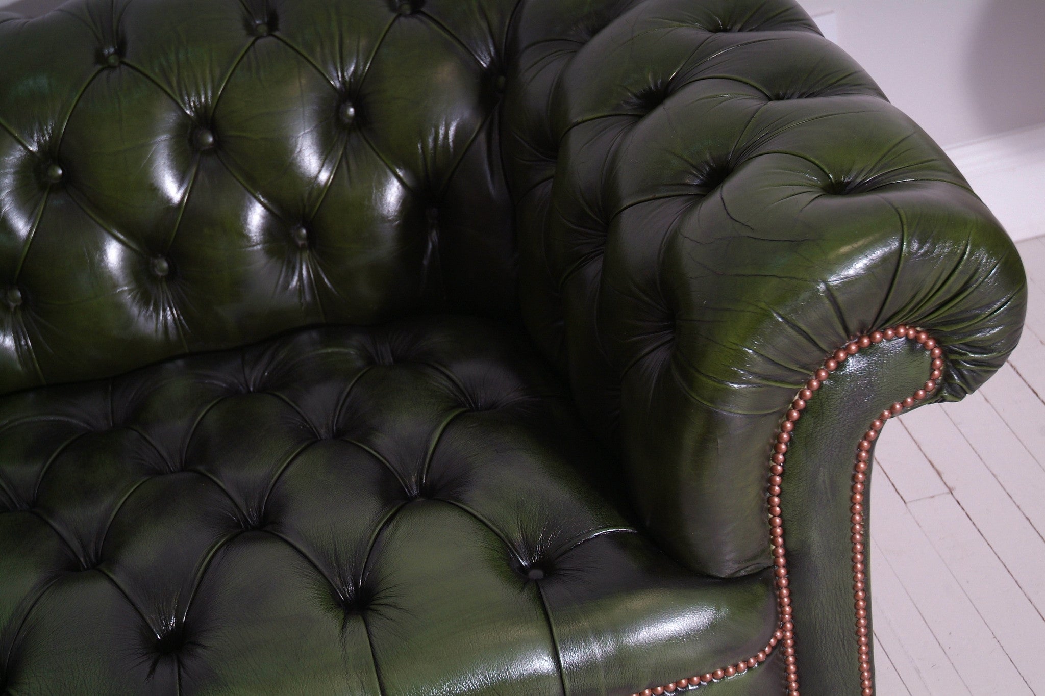 Seat of the Country Green Chesterfield Sofa