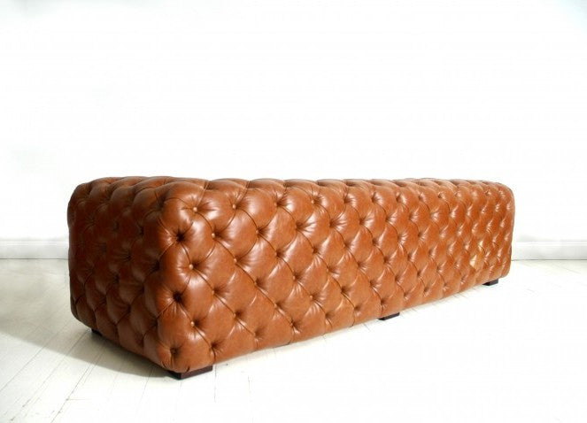 LANCELOT SOFA : SADDLE TAN LEATHER