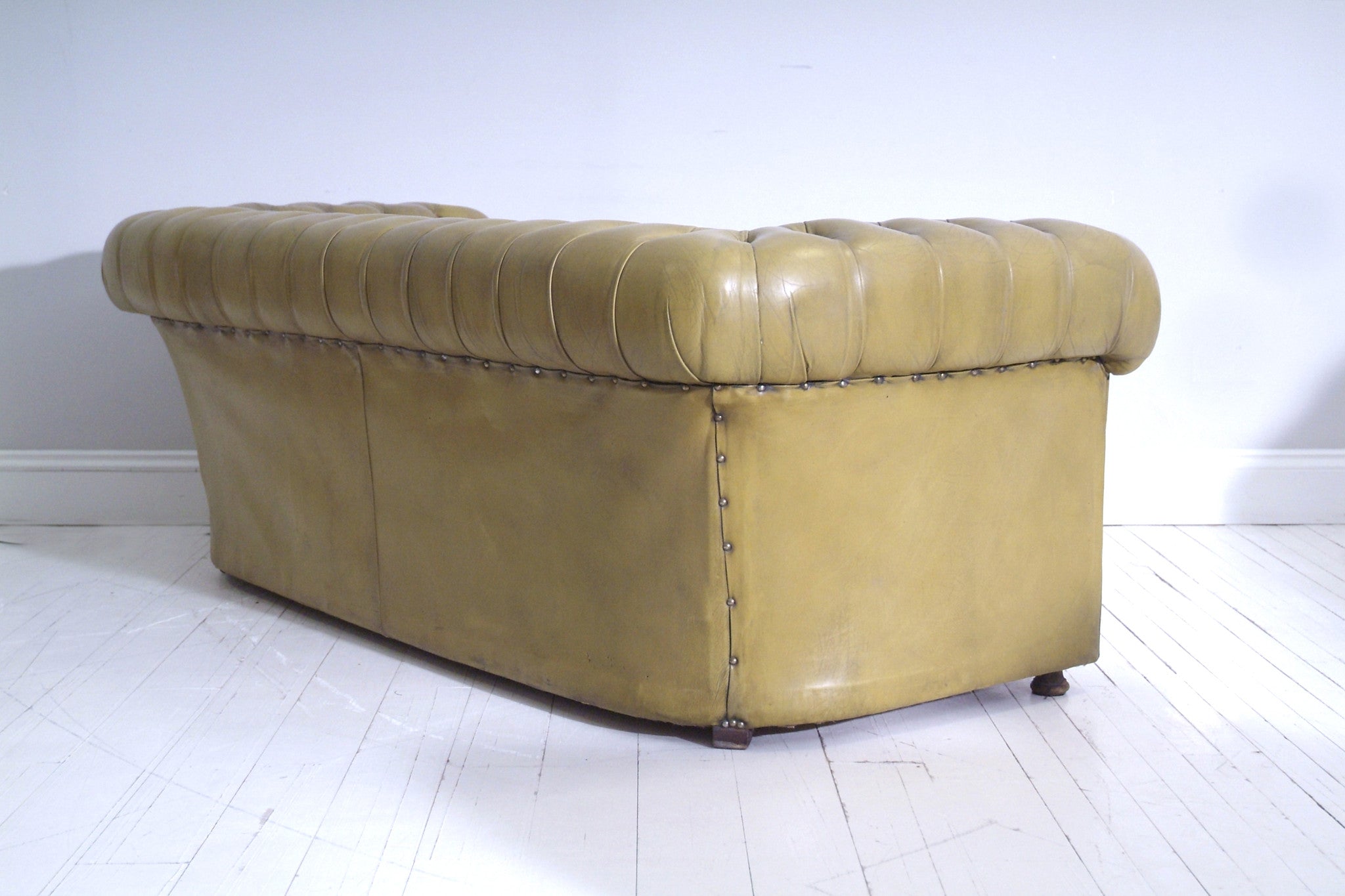 VINTAGE MUSTARD GREEN SOFA