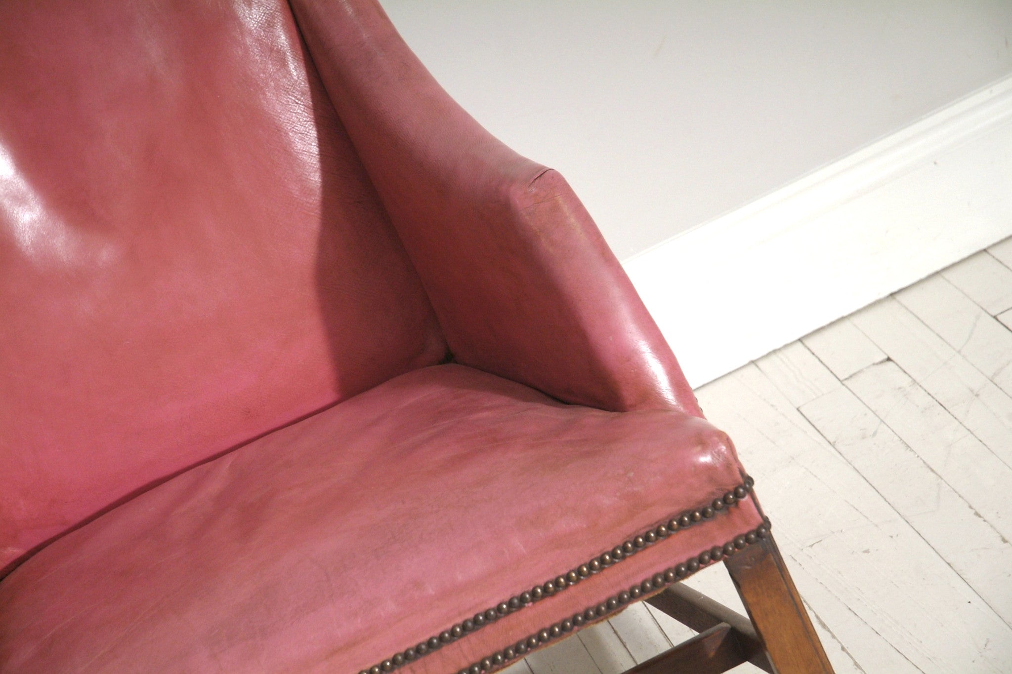 Seat of Pink 18th Century Chair