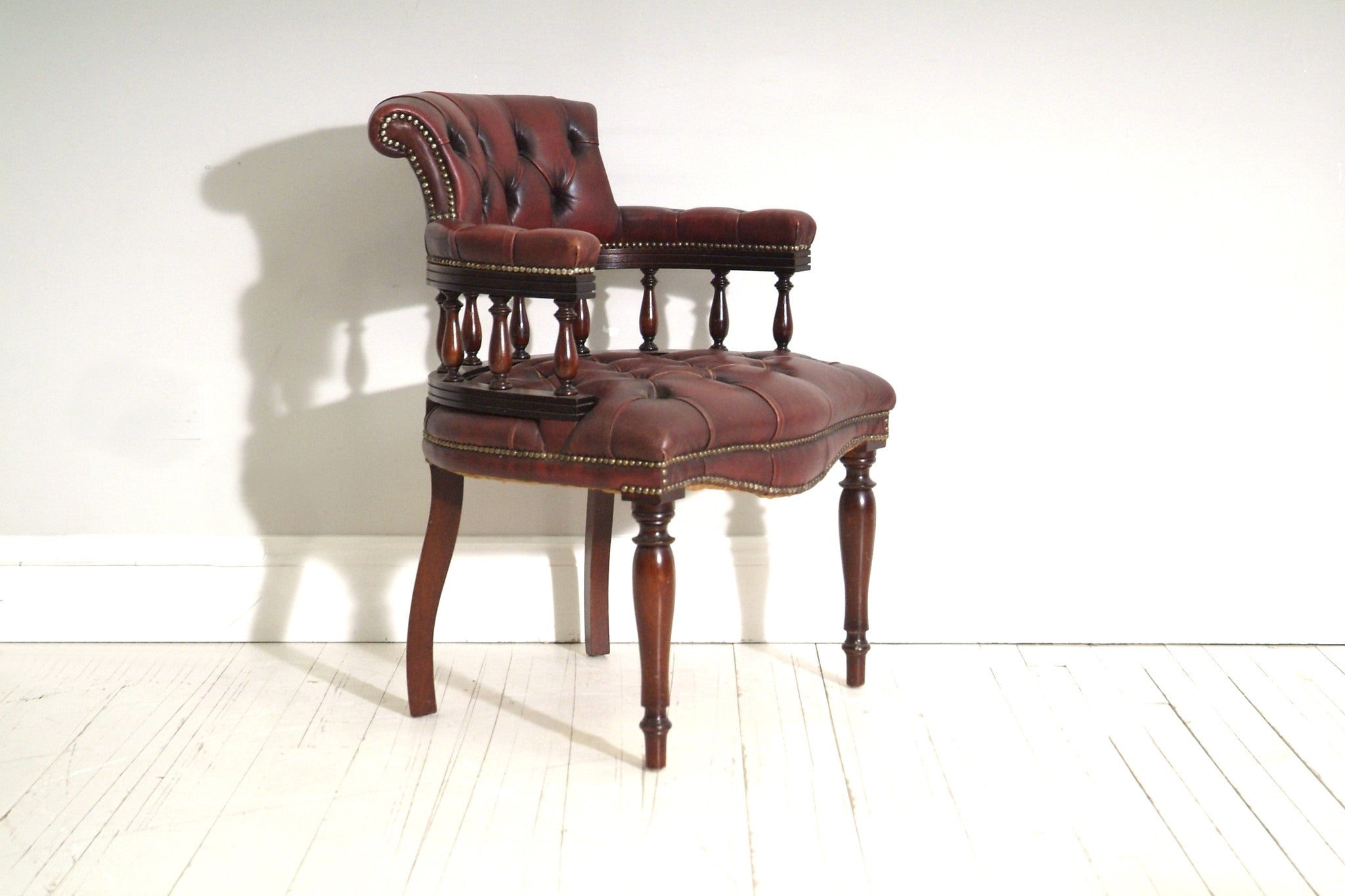 Oxblood Captains Chair 