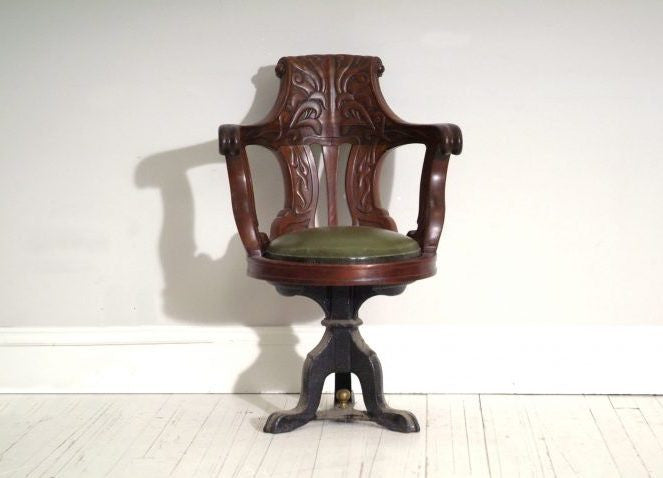 Antique Captains Chair Front View