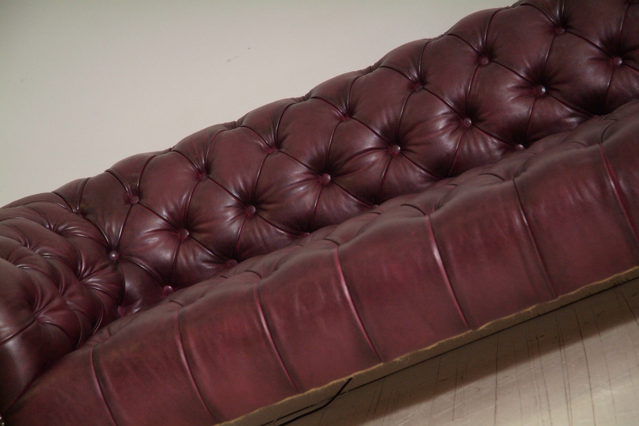 PAIR OF WILLIAM IV SOFAS : RICH BROWN & GRAPE