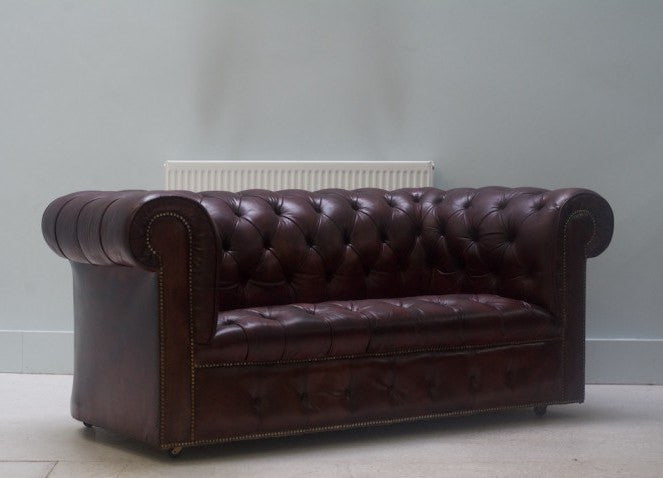 One off a pair - MIDC VINTAGE CHESTERFIELD SOFA