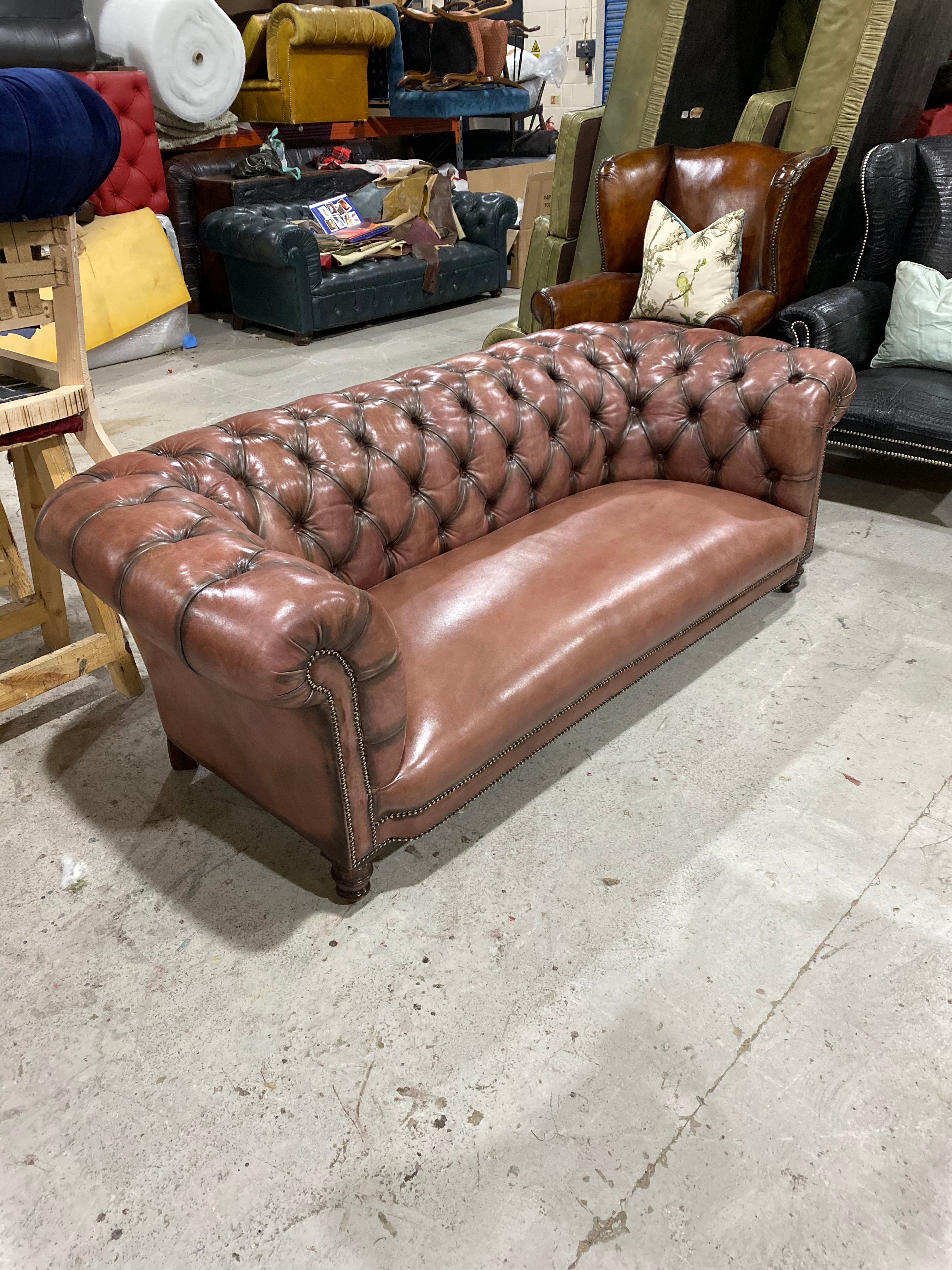 Fully Restored 19thC Victorian Chesterfield Sofa