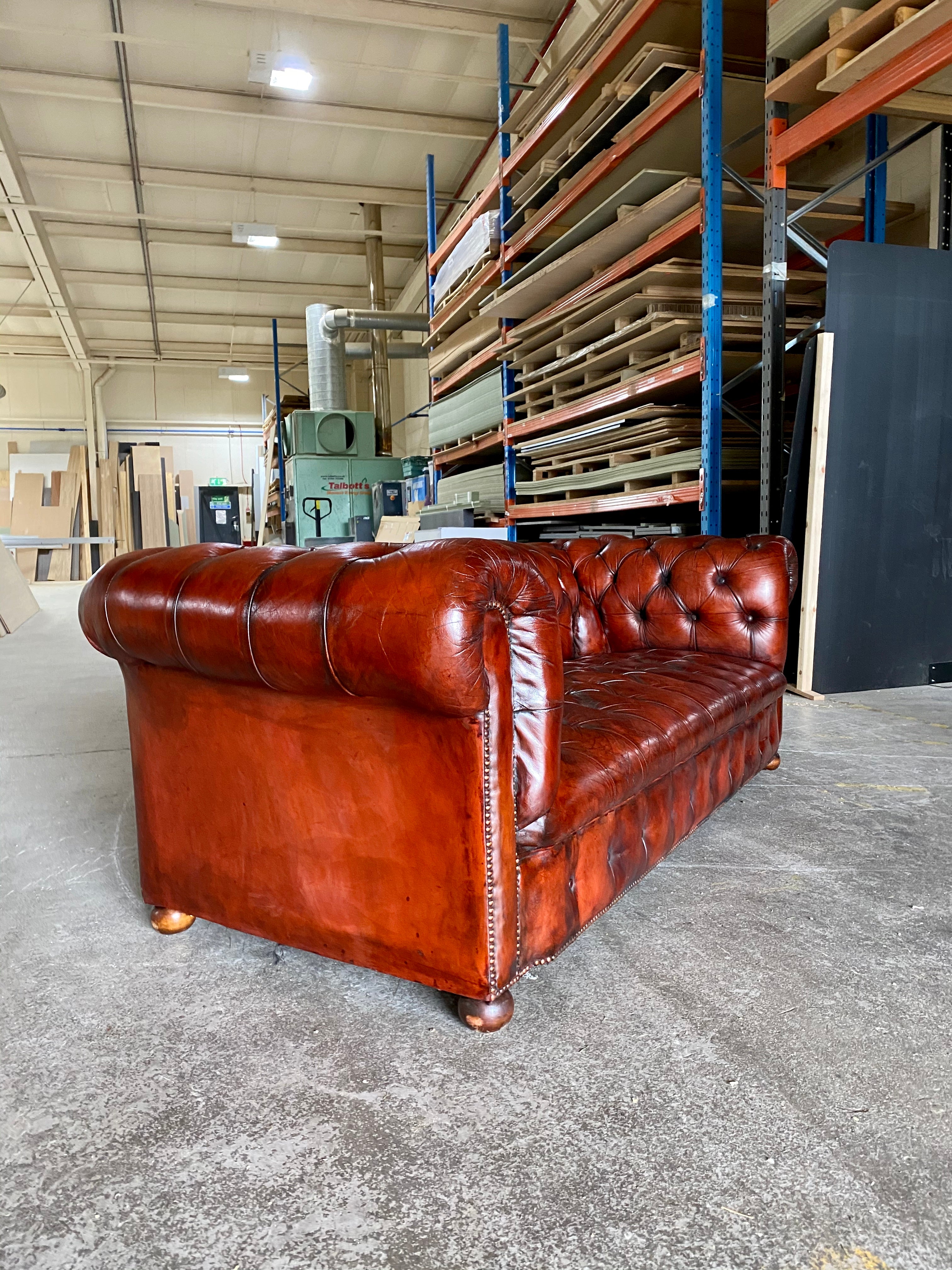 Amazing Vintage MidC Chesterfield in Cognac