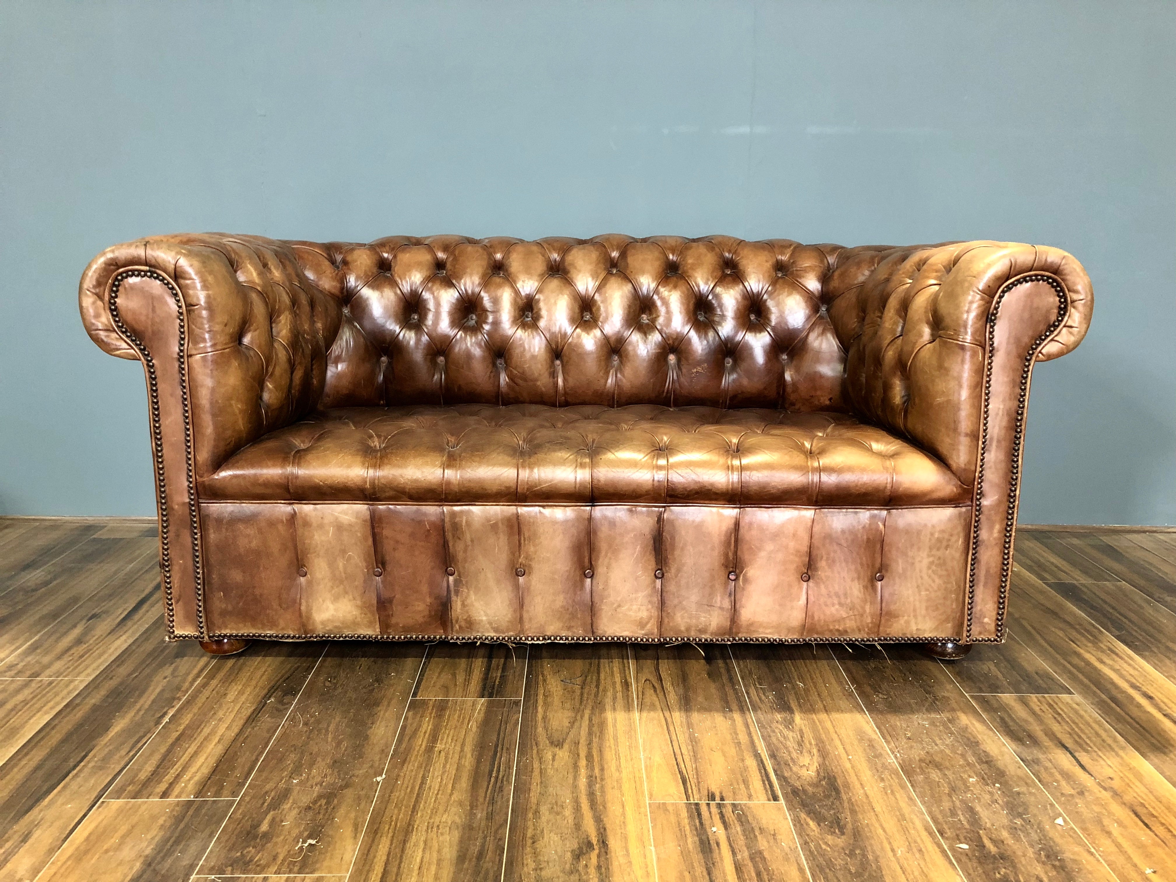 Vintage 2 Seater in Original Leathers