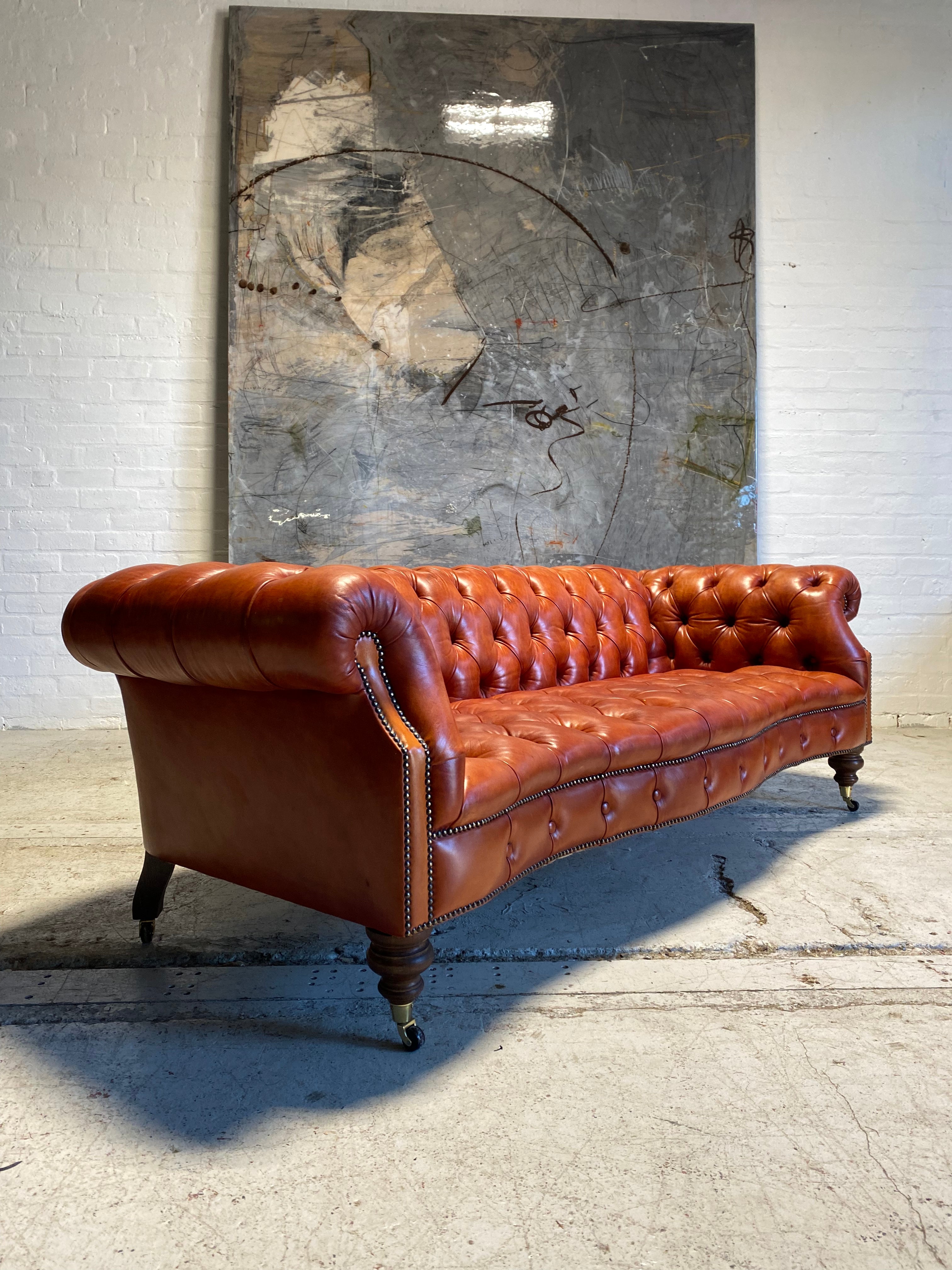 Our Maria Chesterfield in Hand Dyed Chestnut - Crafting Manner 5