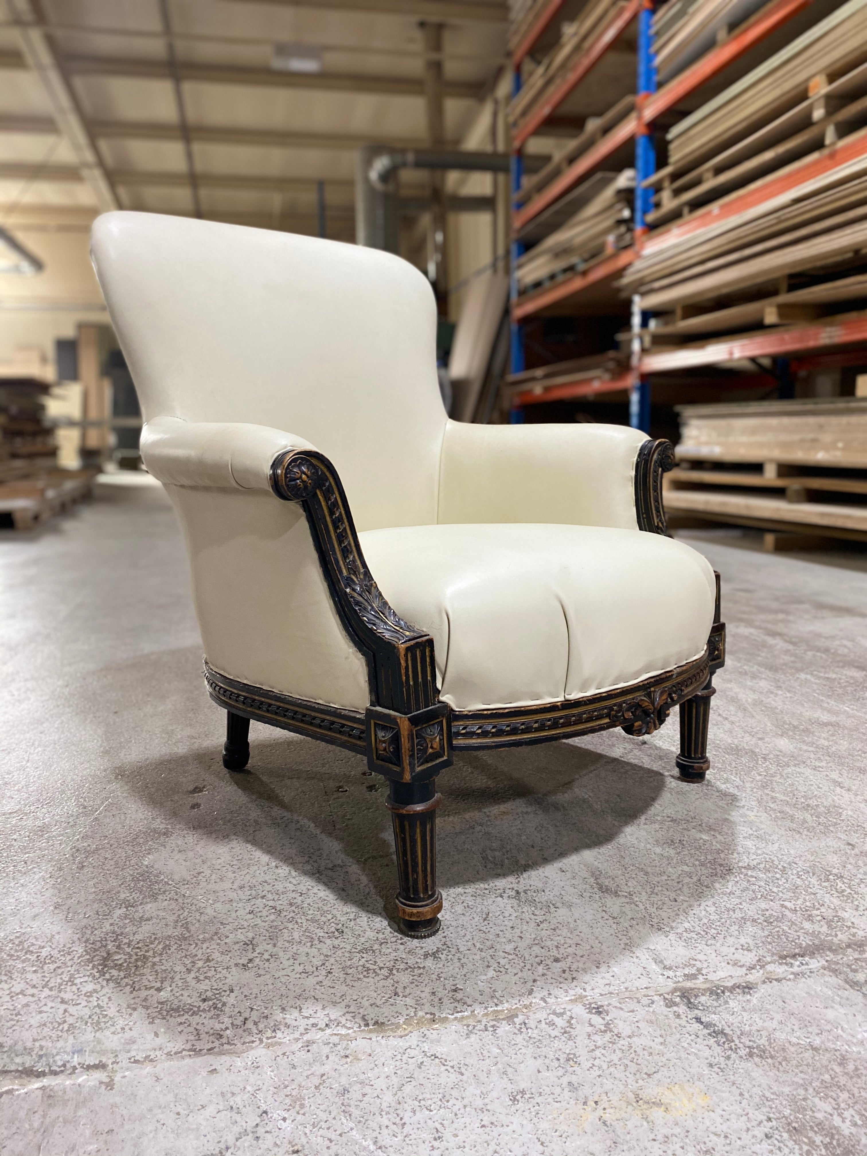 A fine early 19thC Armchair - restored and as yet undyed