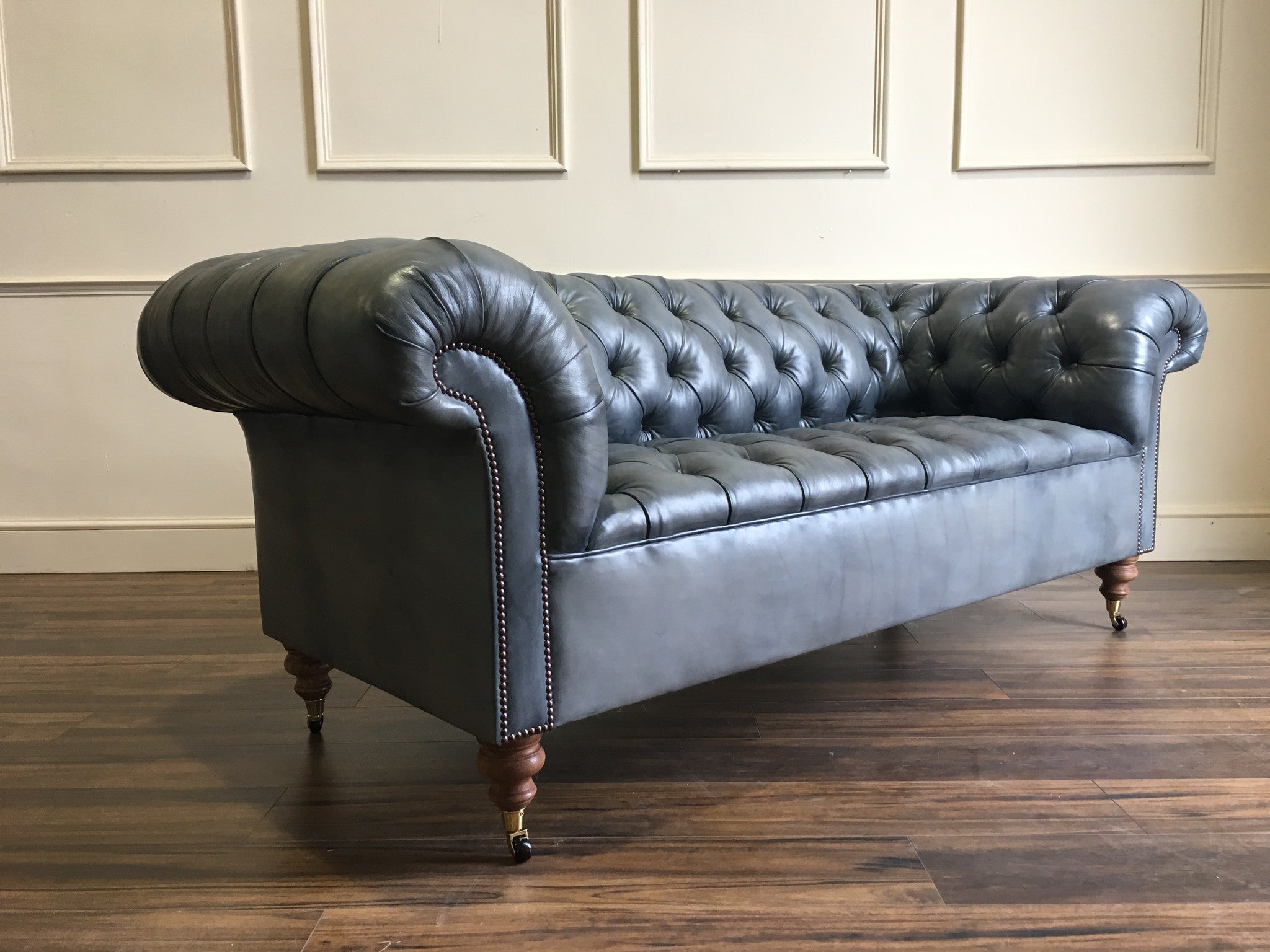 GODERICH CHESTERFIELD : HAND DYED ELEPHANT GREY