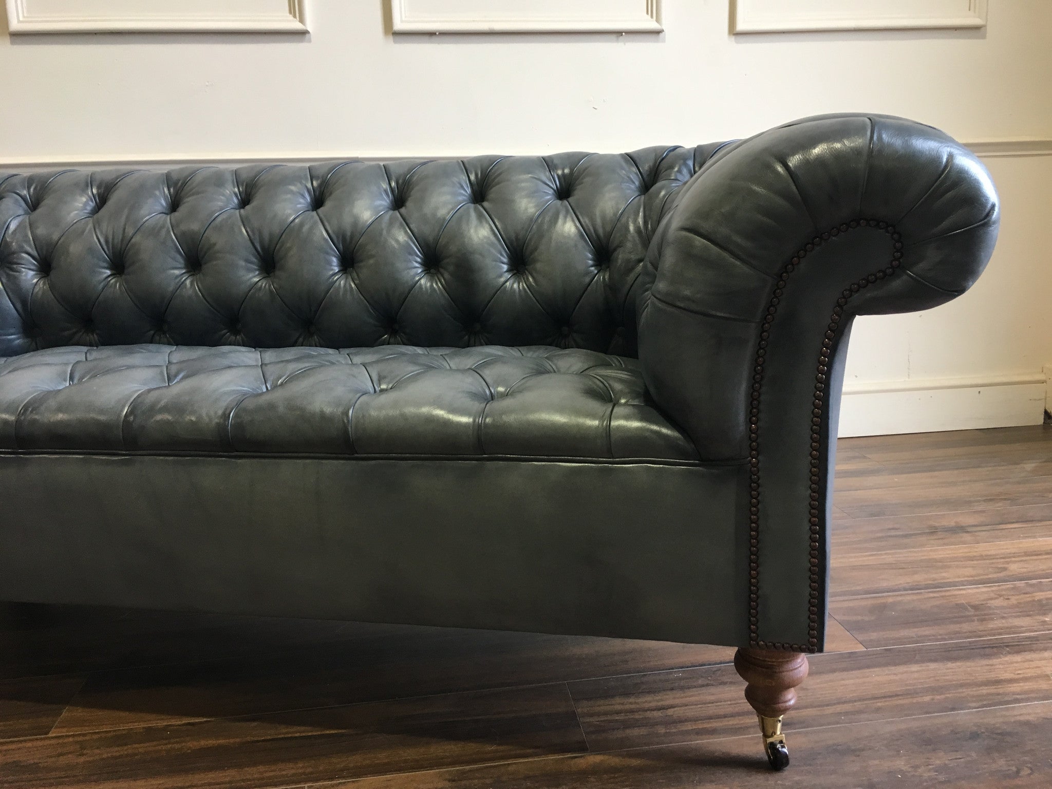 GODERICH CHESTERFIELD : HAND DYED ELEPHANT GREY