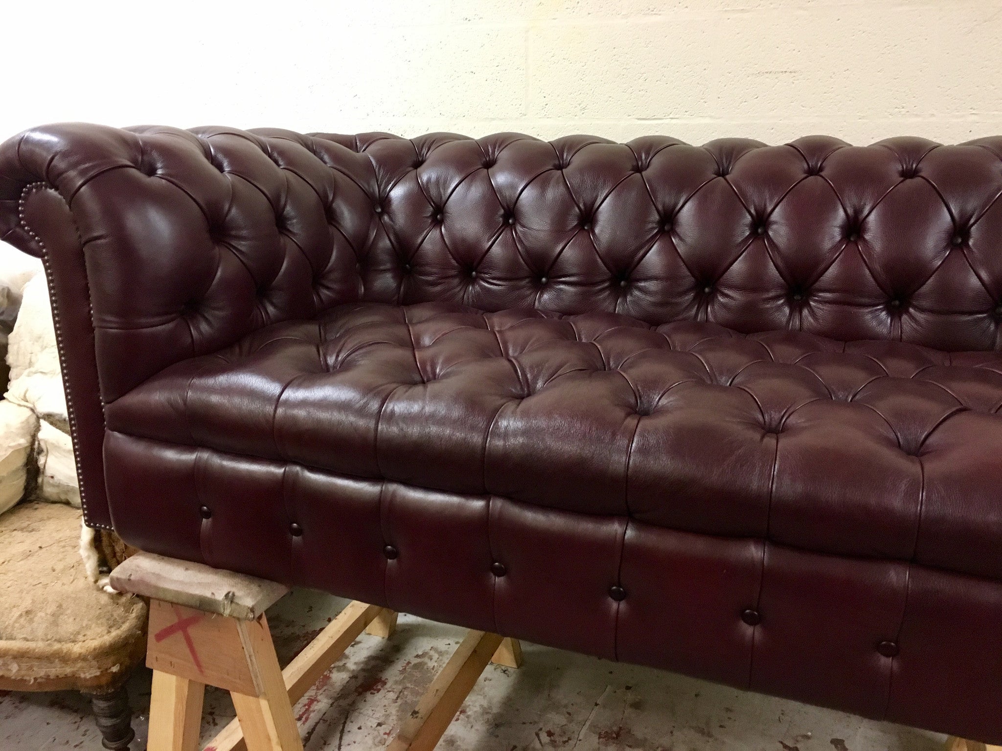 Mr Collins Restored Chesterfield – Byron Red Wine