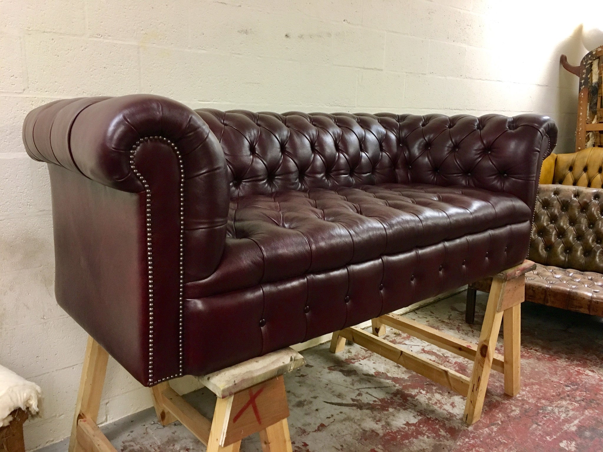 Mr Collins Restored Chesterfield – Byron Red Wine