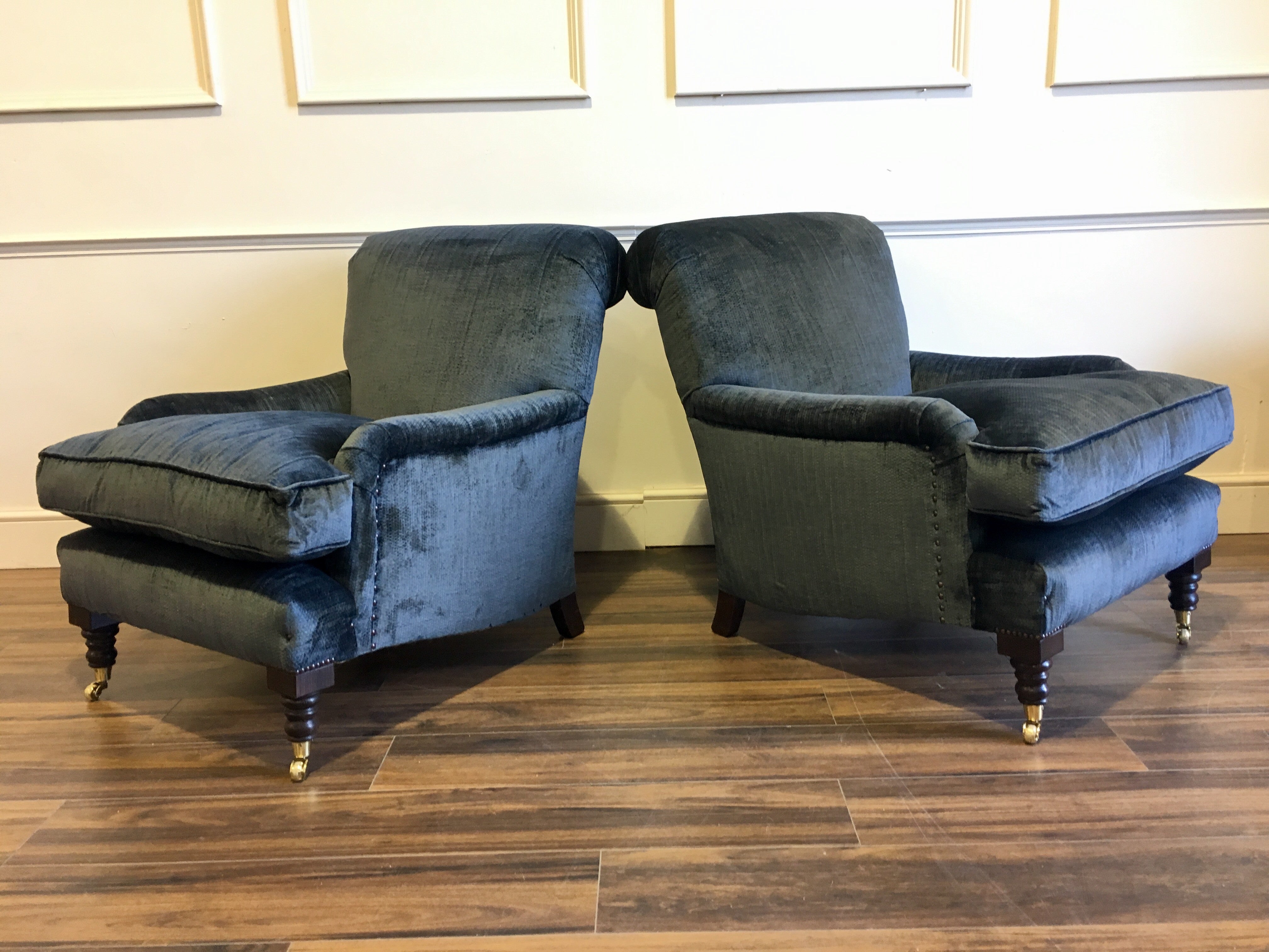 Matching Pair of our North Armchairs in Beaumont & Fletcher fabric