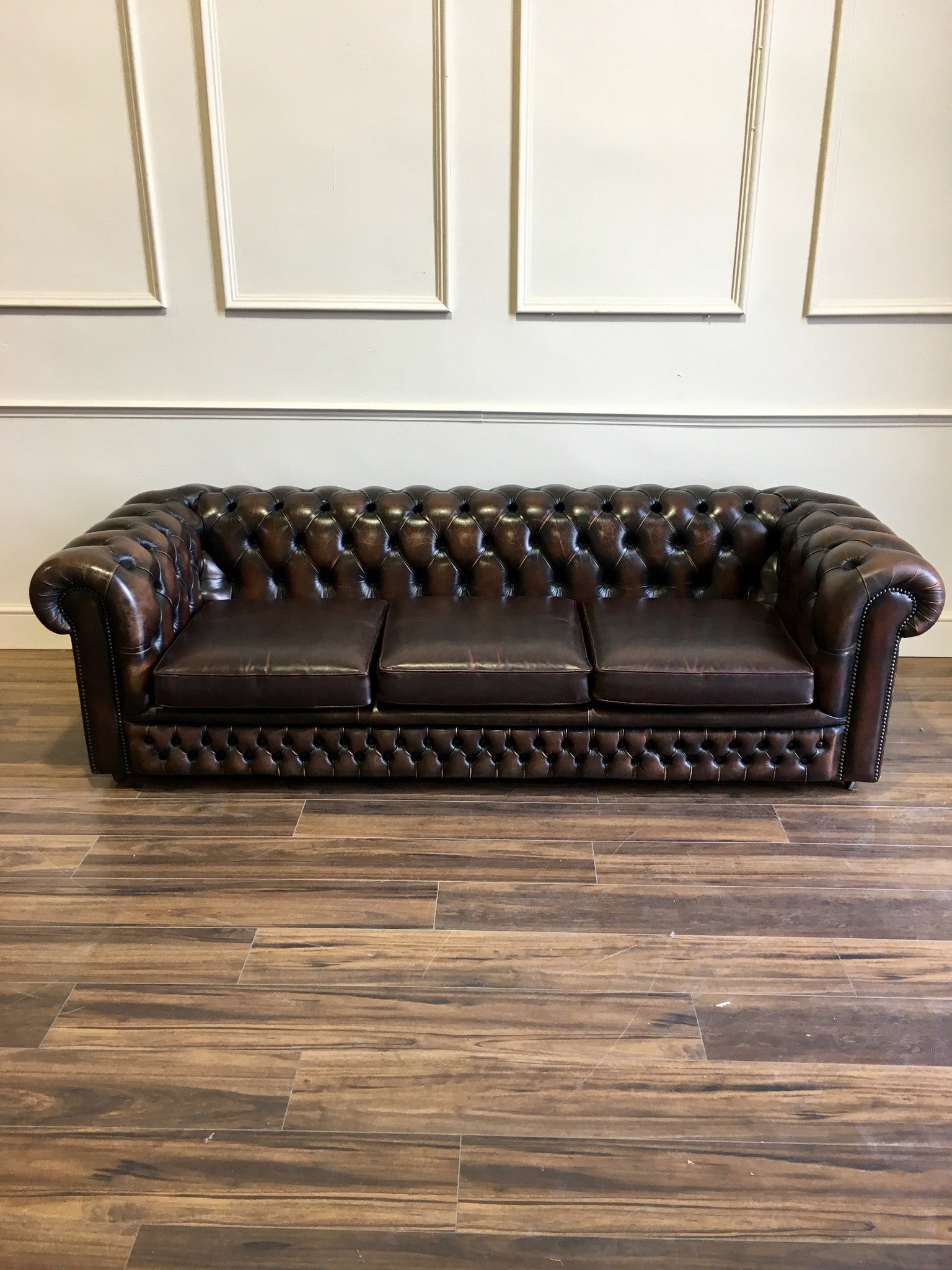 Dark Brown Chesterfield Sofa