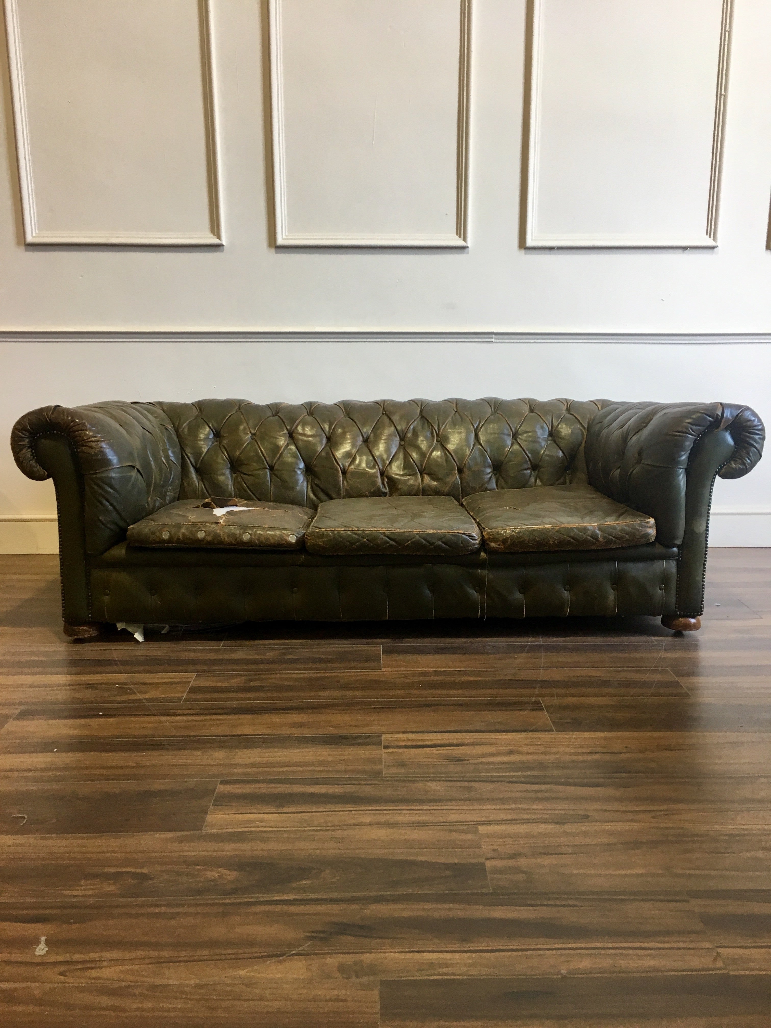 Antique Leather Sofa to be Fully Restored