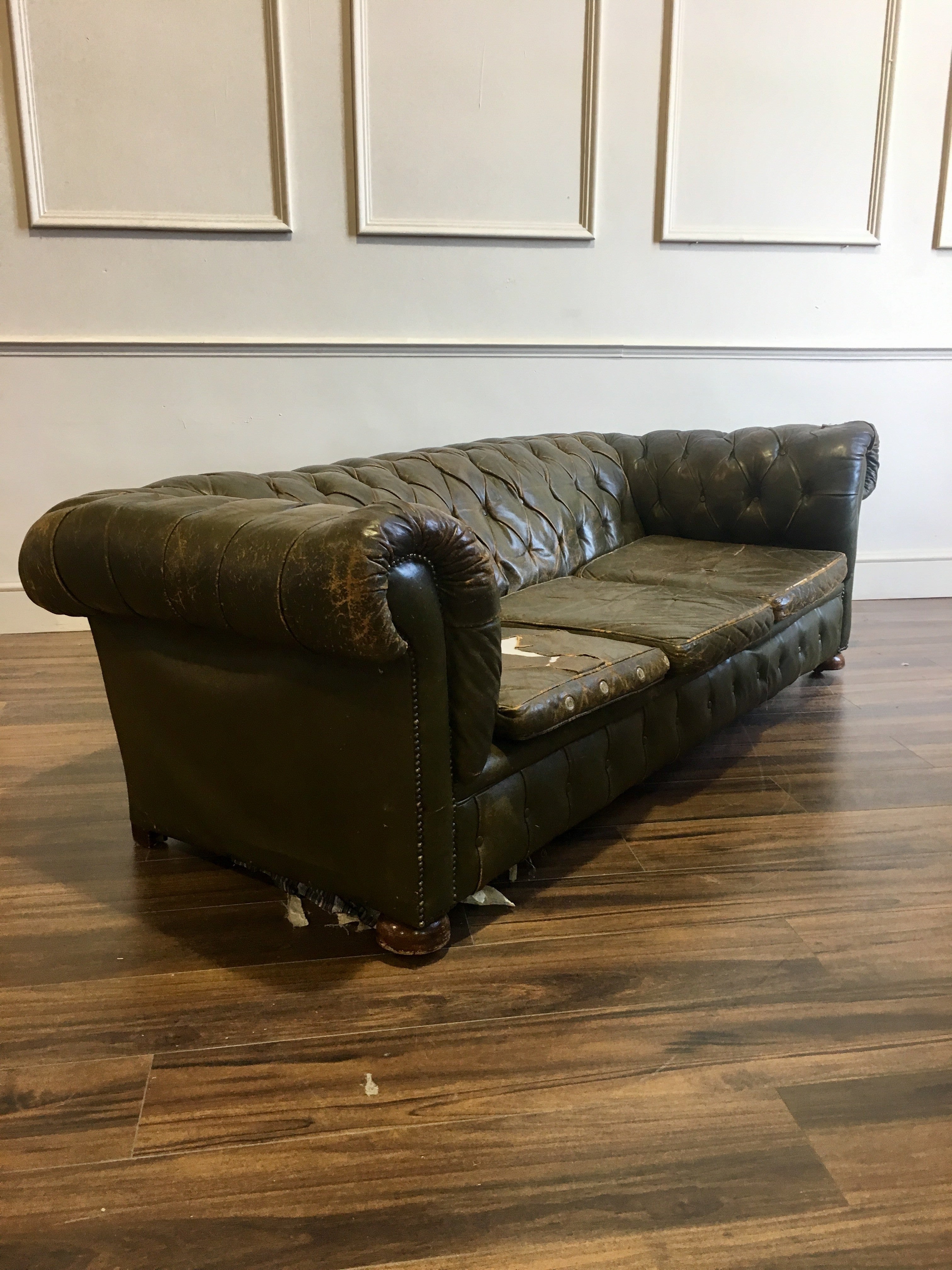 Antique Leather Sofa to be Fully Restored