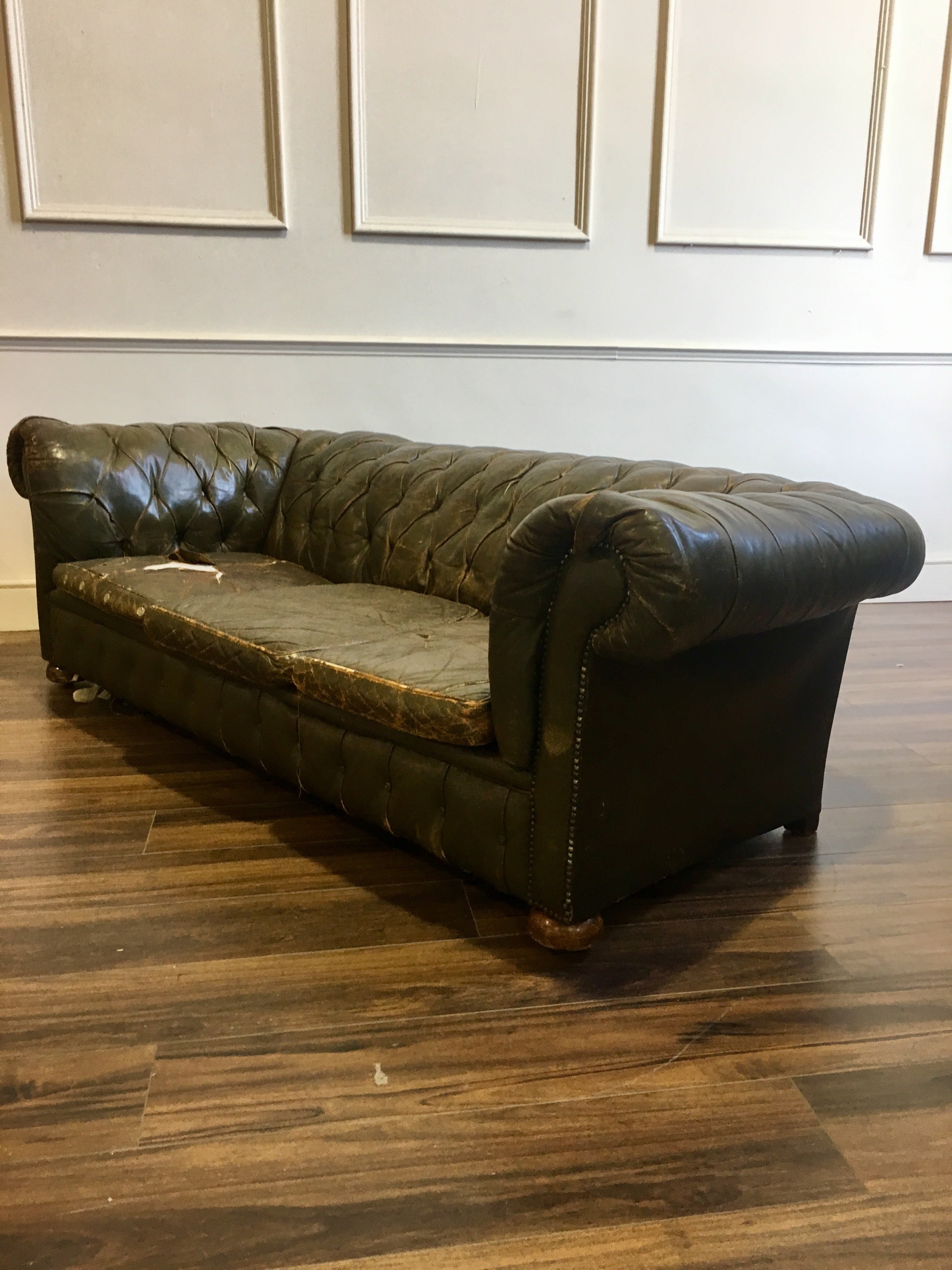 Antique Leather Sofa to be Fully Restored