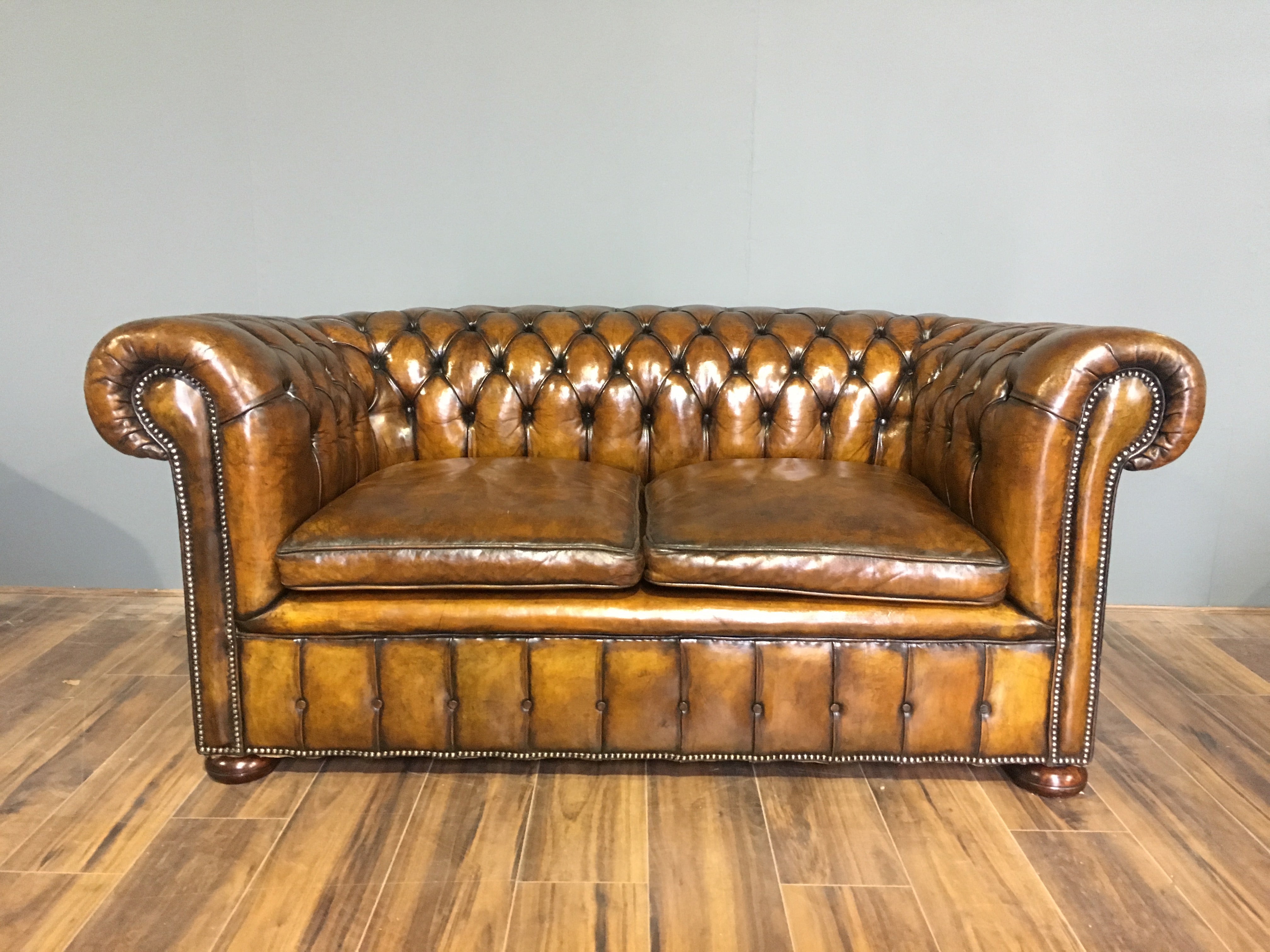 Exceptional Antique Leather Sofa Circa 1920