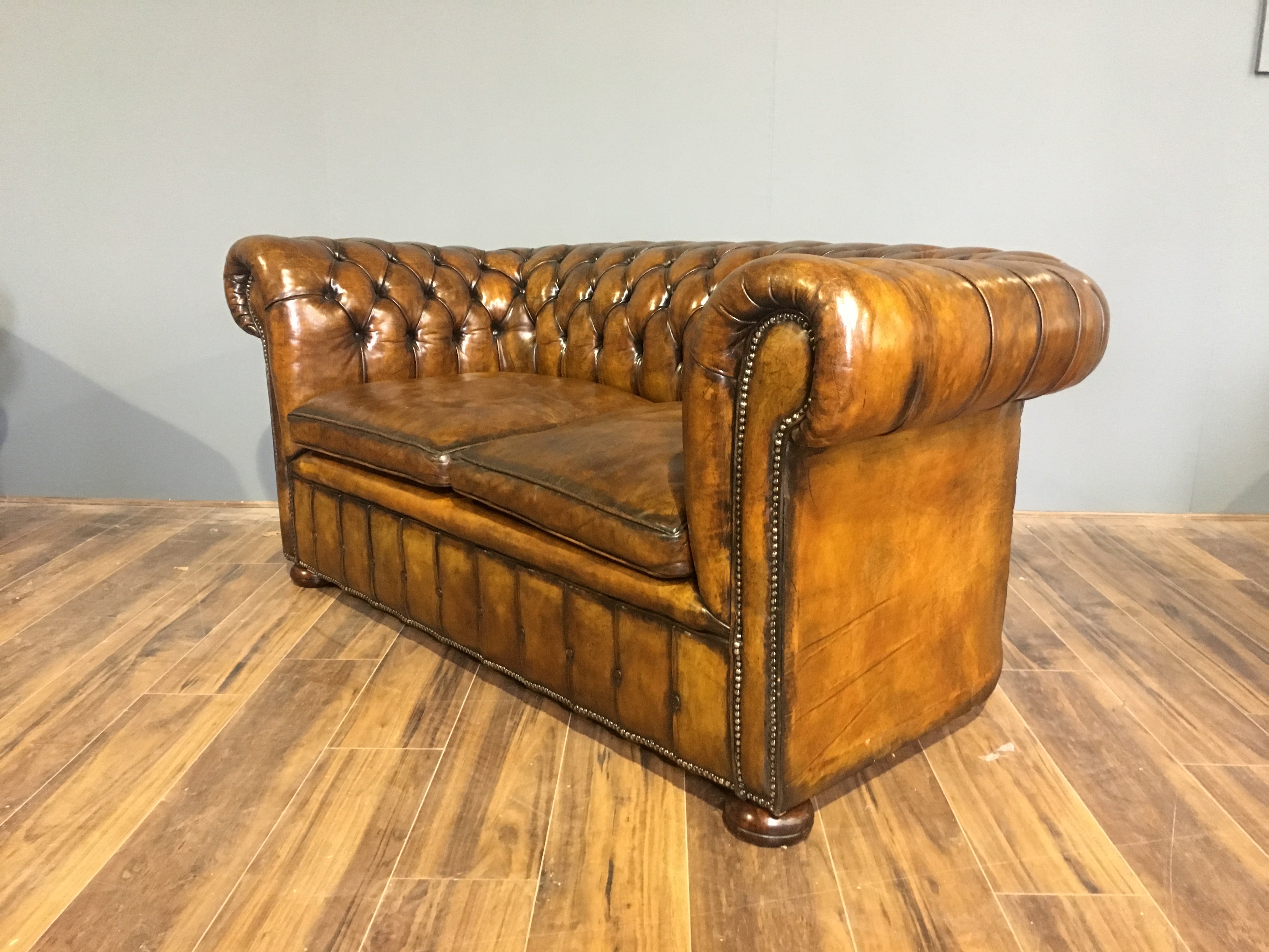 Exceptional Antique Leather Sofa Circa 1920