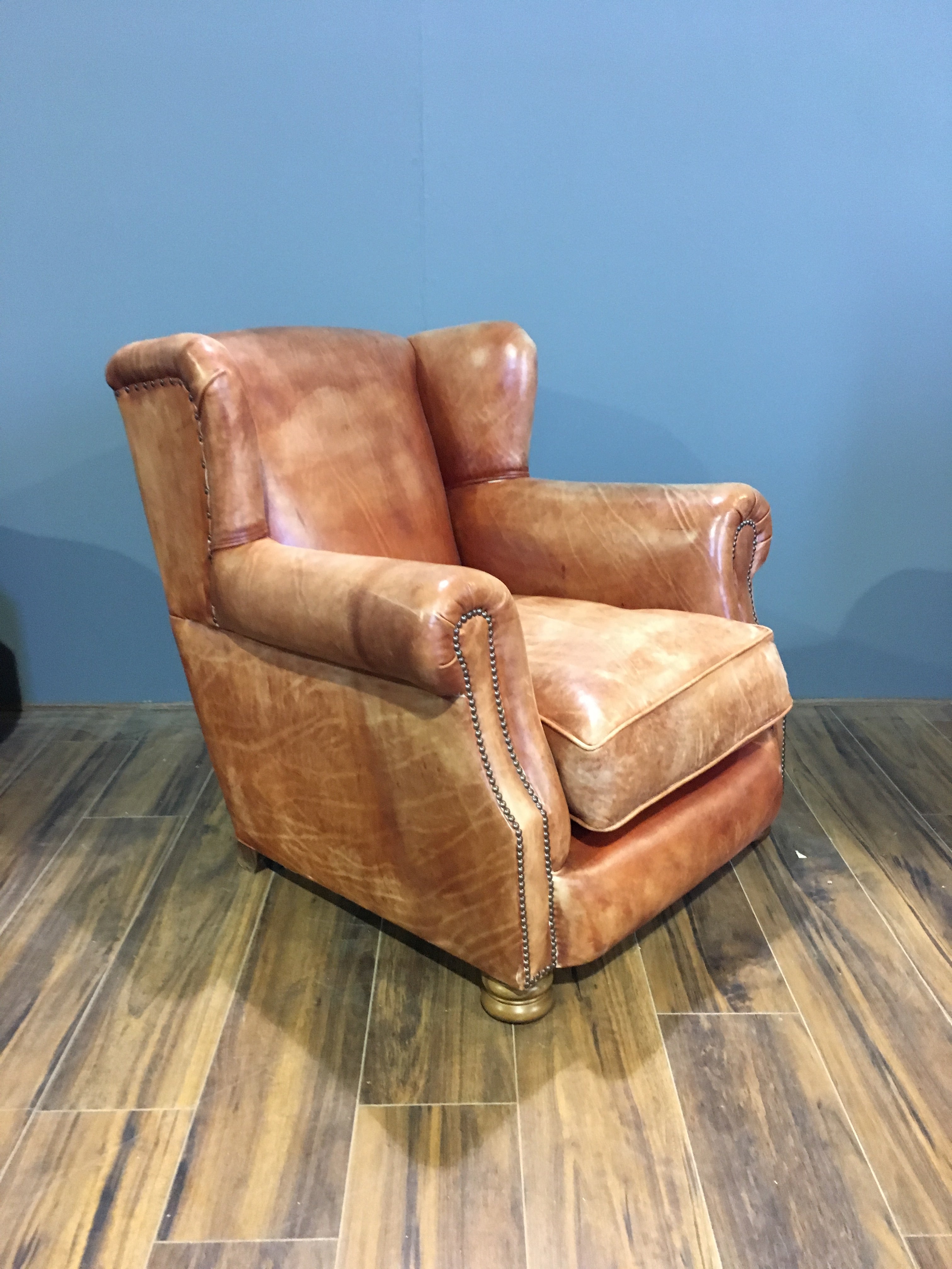 Perfect Vintage Leather Armchair - Our very own Peel Chair