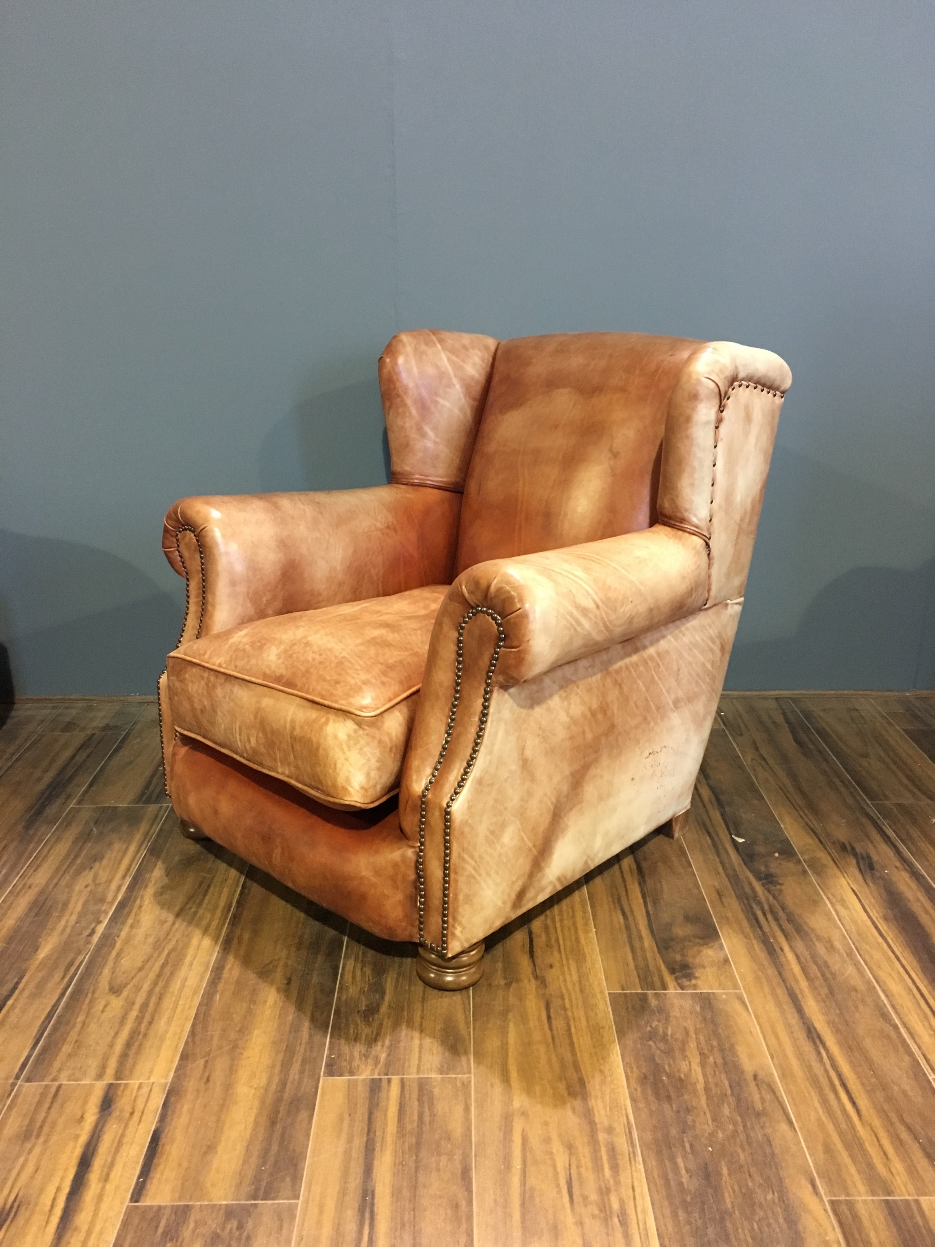 Perfect Vintage Leather Armchair - Our very own Peel Chair