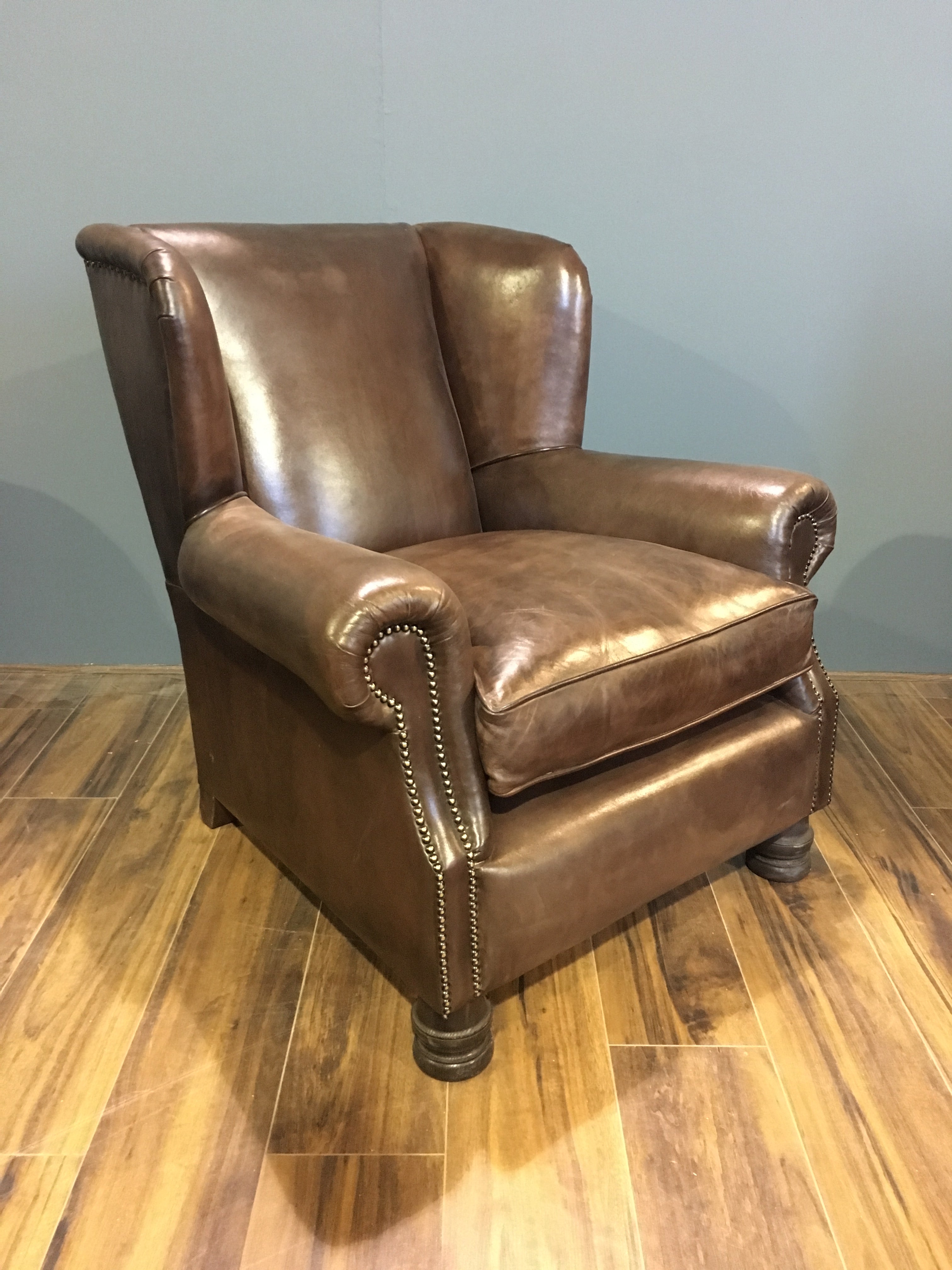 Peel Chair in Hand Dyed Walnut.