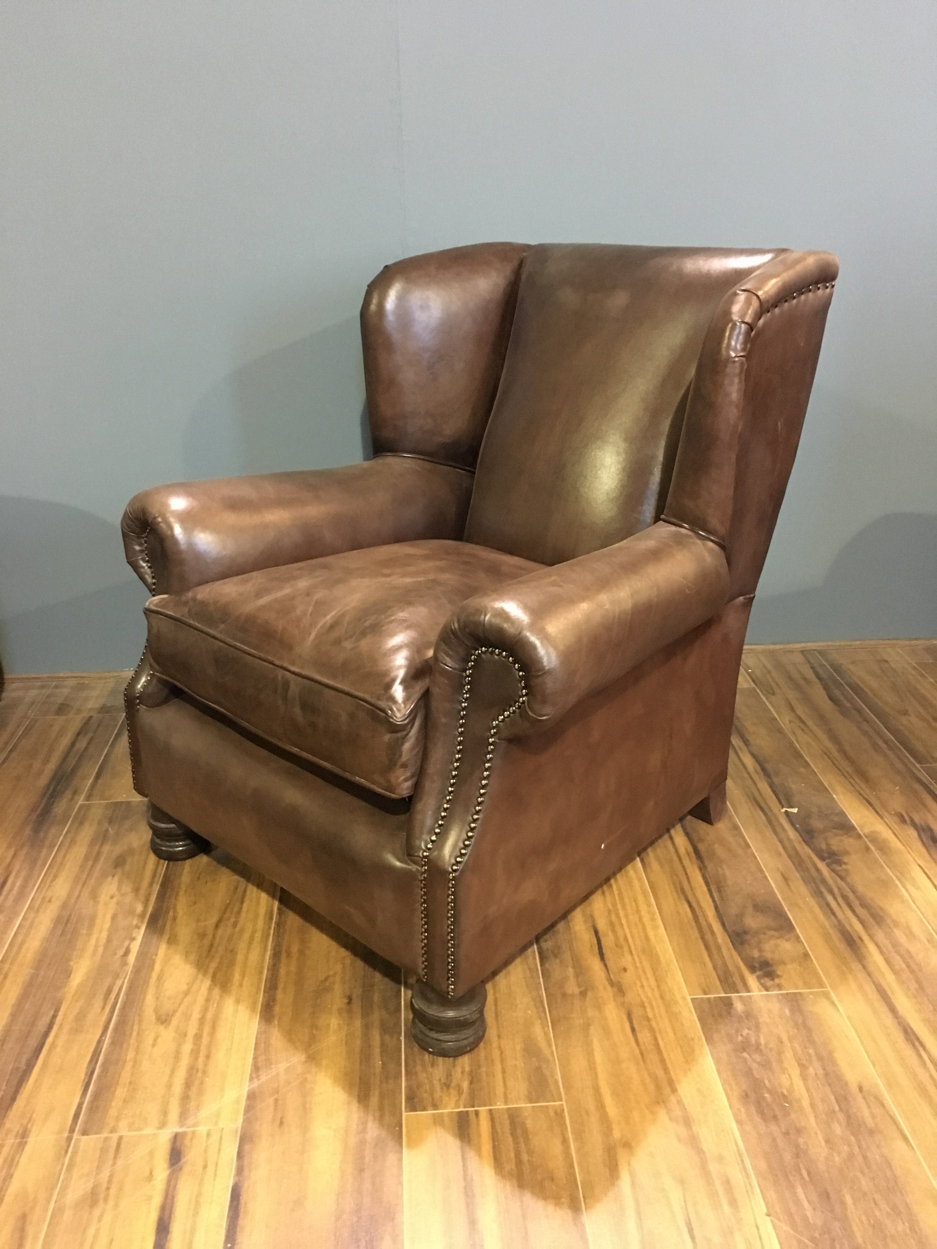 Peel Chair in Hand Dyed Walnut.