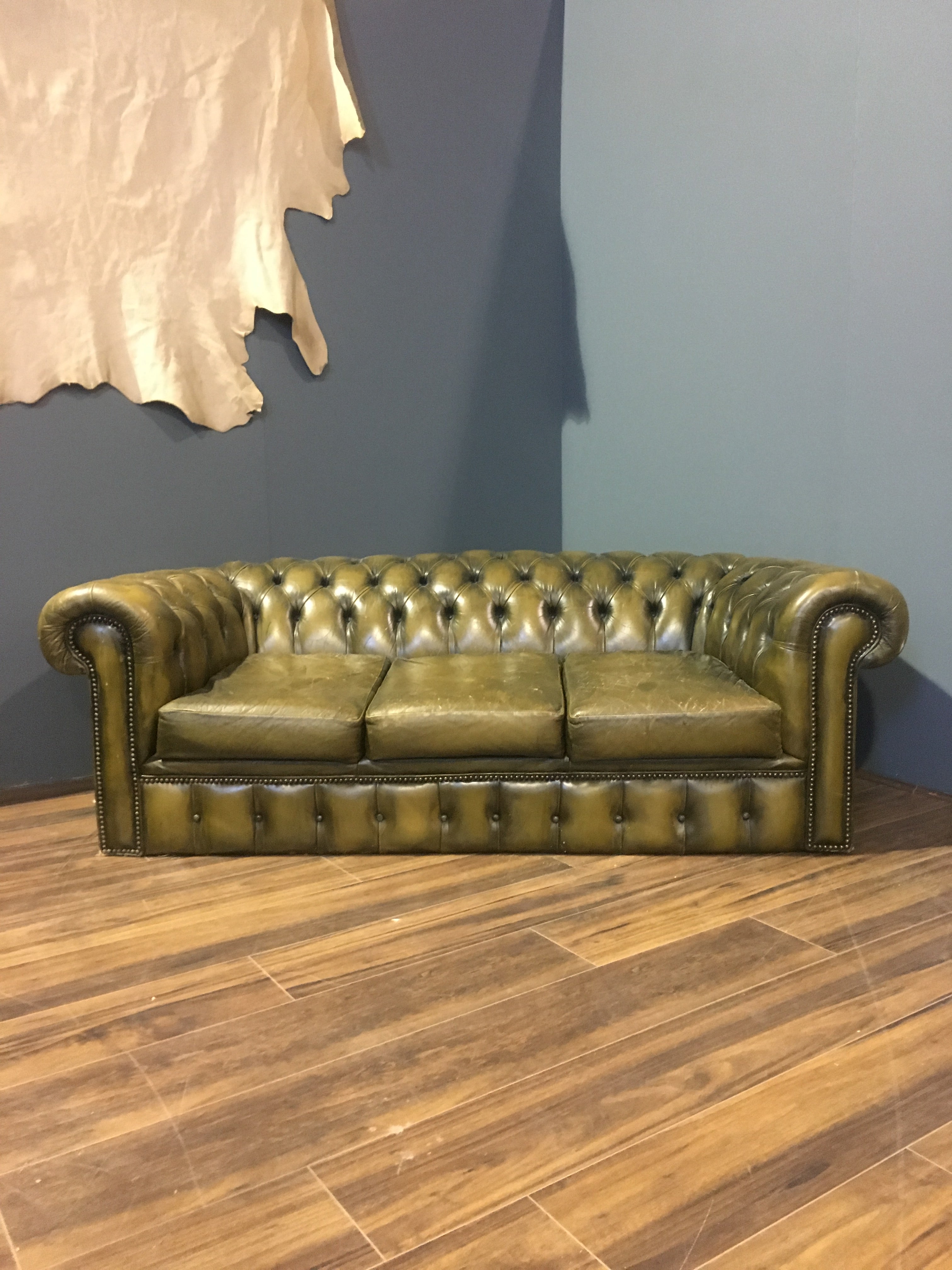 A really Cool Khaki Green Sofa