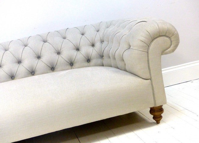 THE GODERICH SOFA IN GREY LINEN