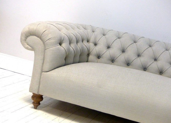 THE GODERICH SOFA IN GREY LINEN