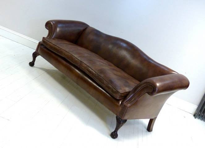 ROCKINGHAM CHIPPENDALE SOFA: RICH WALNUT