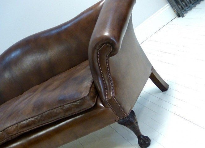 ROCKINGHAM CHIPPENDALE SOFA: RICH WALNUT