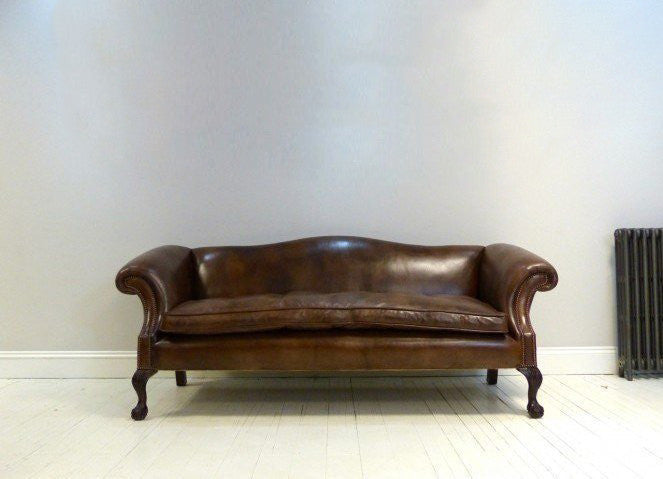 ROCKINGHAM CHIPPENDALE SOFA: RICH WALNUT