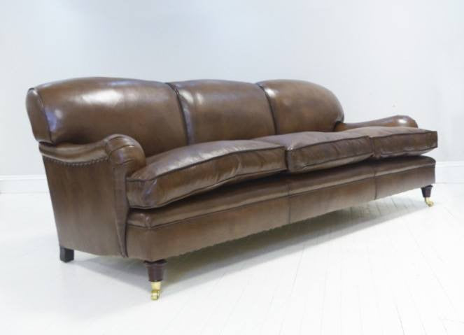 THE GRENVILLE SOFA, RICH BROWN