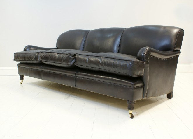 THE GRENVILLE SOFA : RICH DARK BROWN