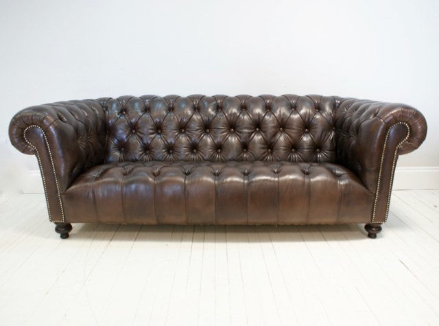 BEAUTIFULLY RESTORED MIDC LEATHER SOFA - sold but enquire about others