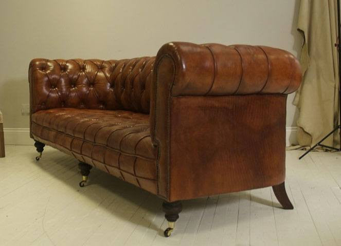 The Pelham Sofa – Tan Leather