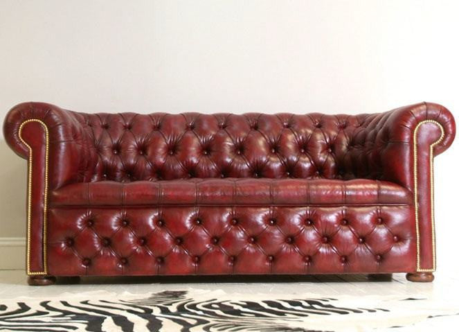 The Deep Red Wine Wilmington Sofa