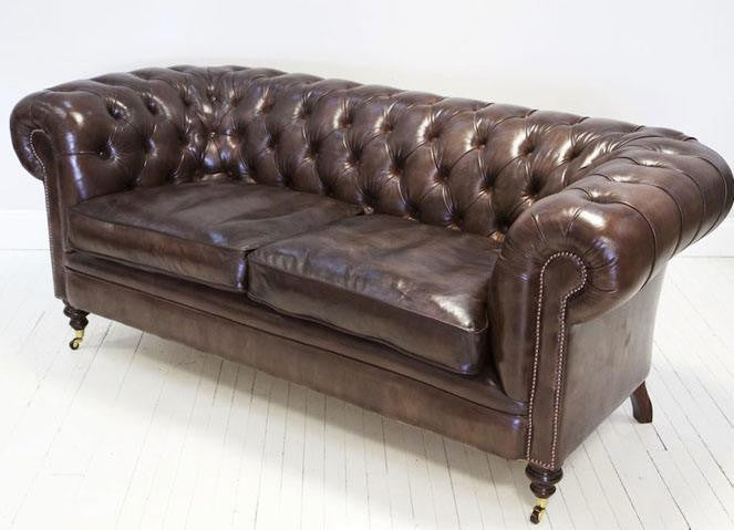 THE WILMINGTON SOFA IN DARK WALNUT