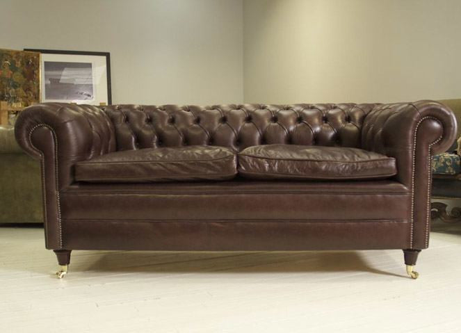 Timeless Chesterfield: Autumn Tan Leather